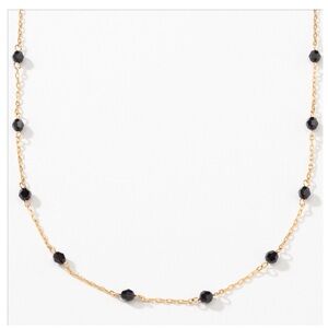 Touchstone - Happy Go Lucky Necklace, Golden Jet